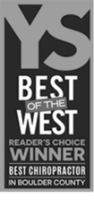 Yellow Scene Best of the West Reader's Choice Winner — Best Chiropractor in Boulder County